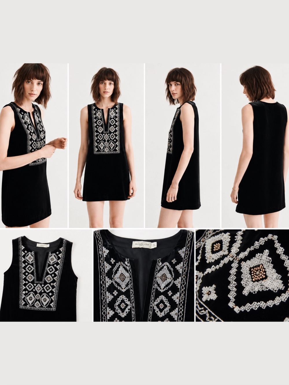 Abercrombie & Fitch Velvet Mini Dress